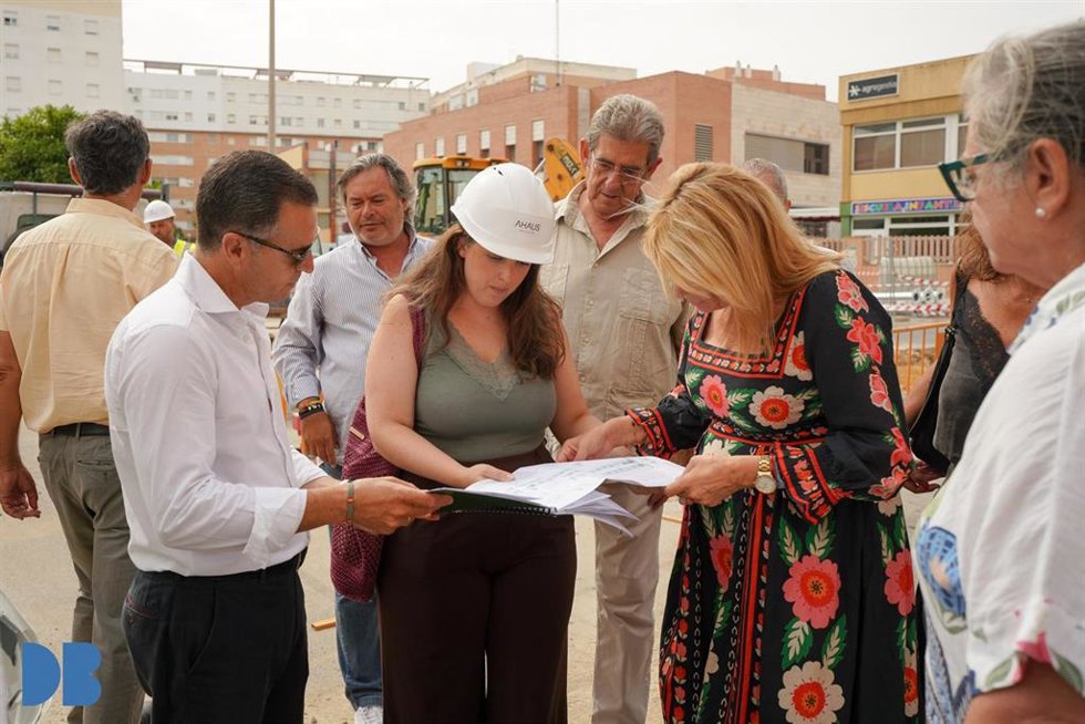 Visita a las obras de la calle Los Mozárabes.