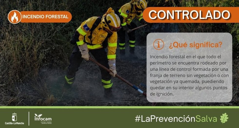 Dan por controlado el incendio de Ayna (Albacete), en el que trabajan tres medios y 16 efectivos