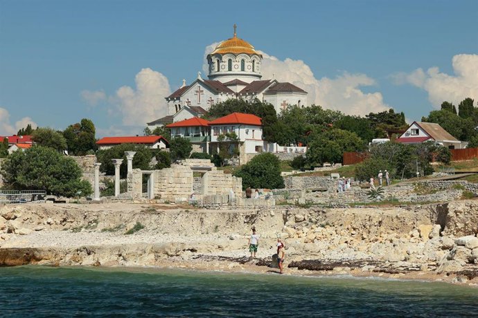 La Catedral de San Vladimir en Quersoneso, Crimea.