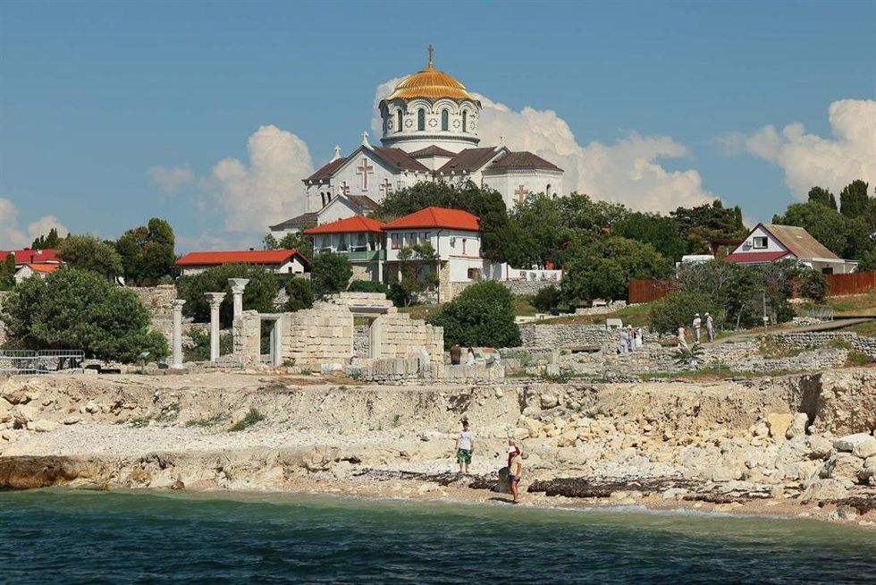 La Catedral de San Vladimir en Quersoneso, Crimea.