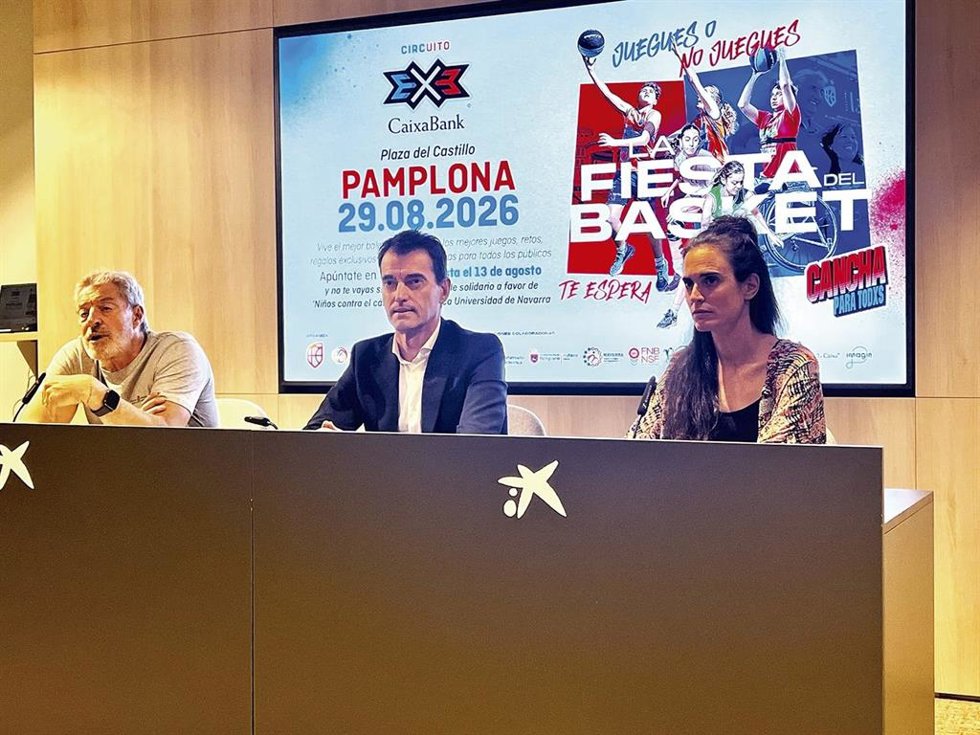 El Circuito 3x3 CaixaBank 2026 regresa tras el verano a Pamplona.
