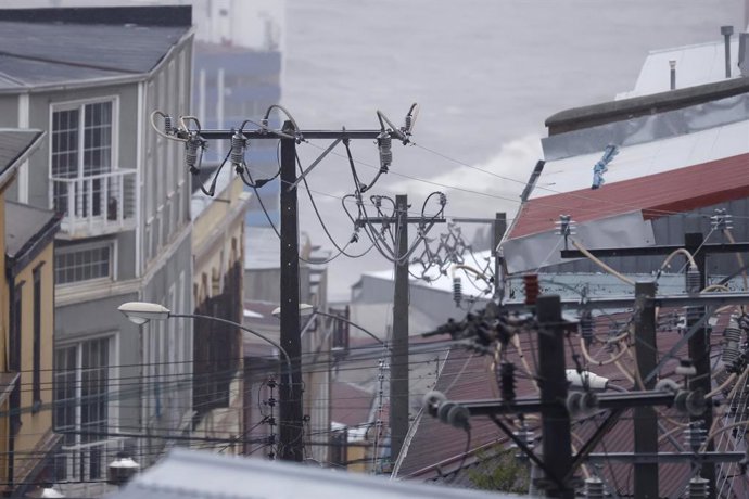 Valparaiso, 17 de julio 2026 Reposicion del suministro eléctrico tras cortes de energia durante el sistema frontal  Sebastian Cisternas/Aton Chile