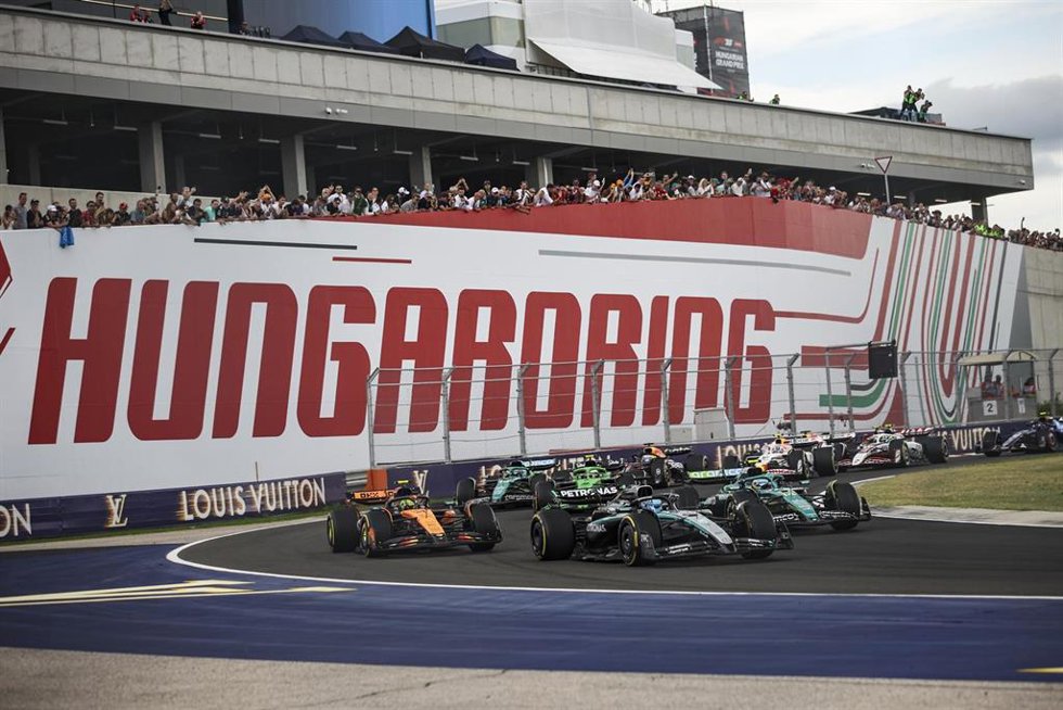 Archivo - Carrera de la Fórmula 1 del GP de Hungría 2025 en el circuito de Hungaroring.