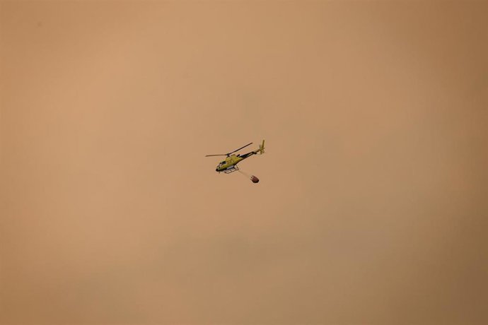 Imagen de uno de los incendios que afecta la Comunidad de Madrid