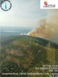 Invånarna i San Pedro Castañero och Turienzo (León) flyttade efter förbättringen av Castropodame-branden