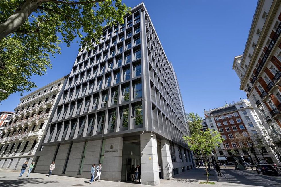 Archivo - Fachada de la Audiencia Nacional, a 13 de abril de 2026, en Madrid (España). 