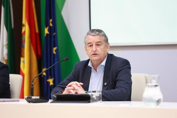 El vicepresidente primero y consejero de Presidencia, Sanidad y Emergencias, Antonio Sanz.