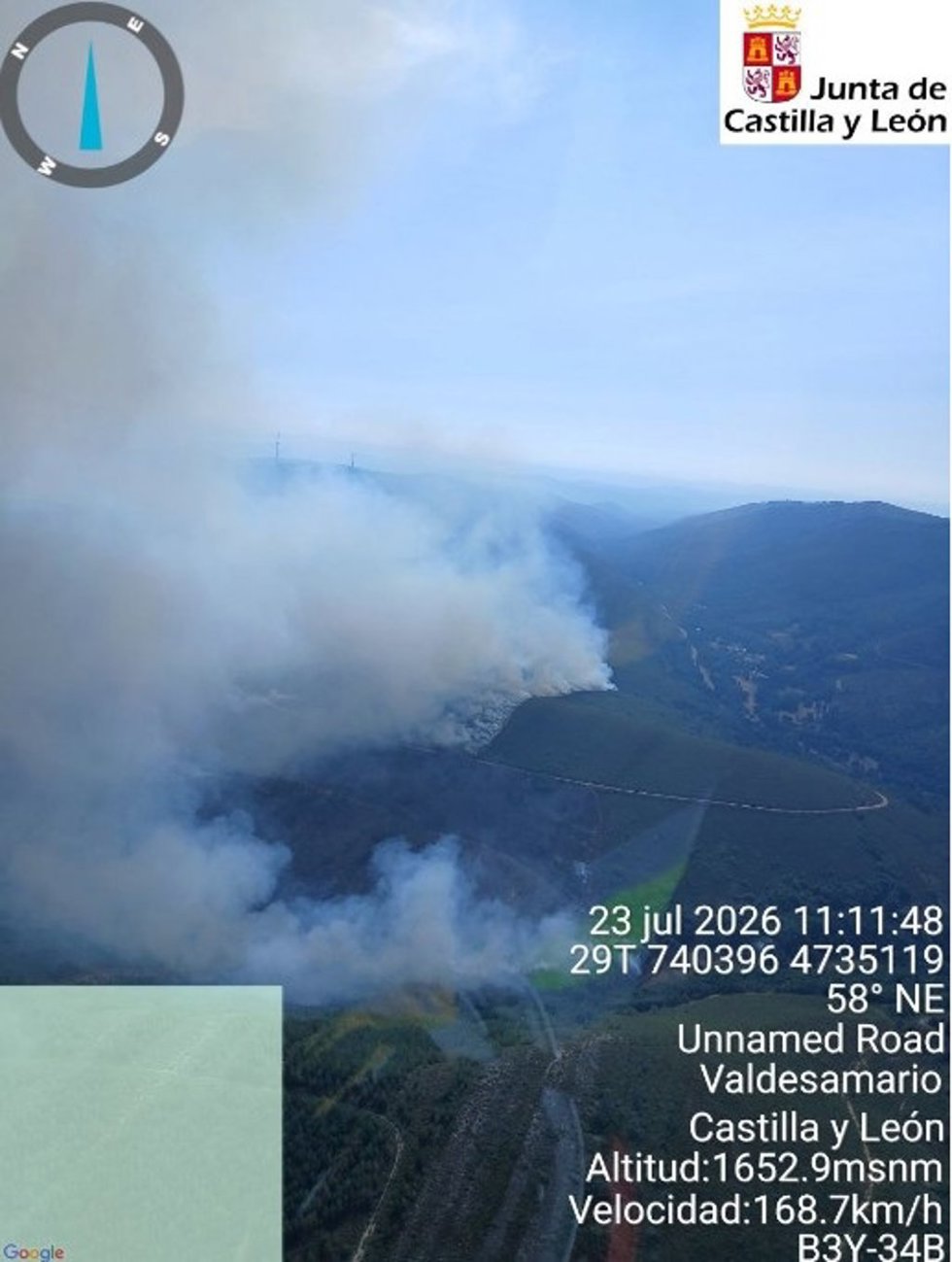 Incendio de Murias de Ponjos (León).