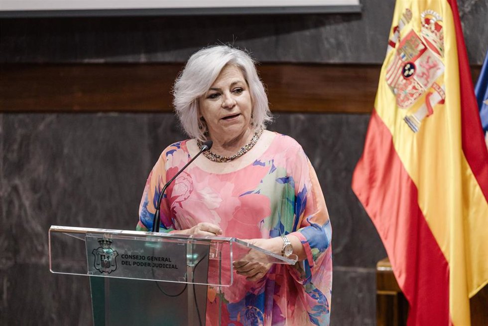 Archivo - La consejera del Consejo de Estado y presidenta de la Fundación Mujeres, Elena Valenciano, durante el acto de entrega de los XIX Premios anuales del Observatorio contra la Violencia Doméstica y de Género, en el Consejo General del Poder Judicial
