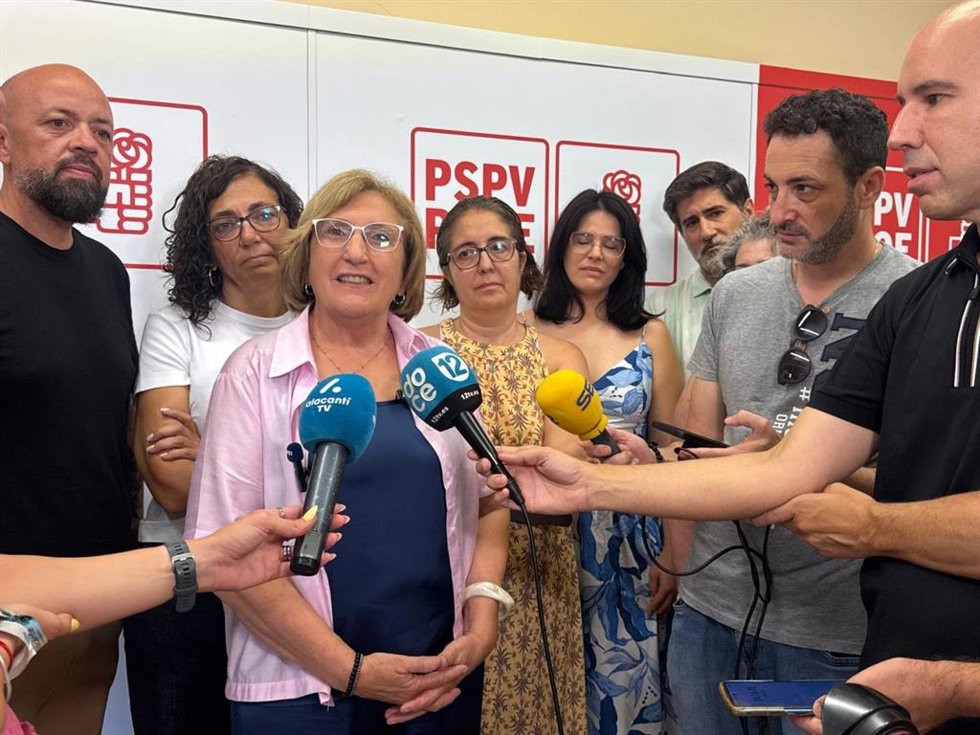 Ana Barceló, durante su comparecencia este viernes ante los medios de comunicación