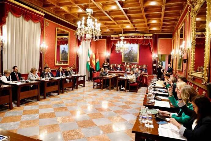 Archivo - Pleno del Ayuntamiento de Granada. (Foto de archivo).