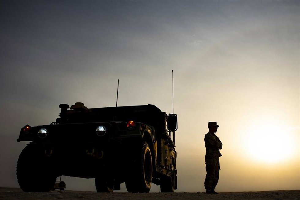 Archivo - Ejercicios militares en la base aérea de Ali Salem, en Kuwait. 