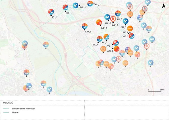 Infraestructures de telefonia mòbil a Sant Joan Despí