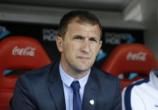 Futbol, River Plate v Boca Juniors 2015 Campeonato 2015  El entrenador de Boca Juniors Rodolfo Arruabarrena en accion antes del partido por el Campeonato 2015 en el estadio Monumental en Buenos Aires, Argentina.  13/09/2015