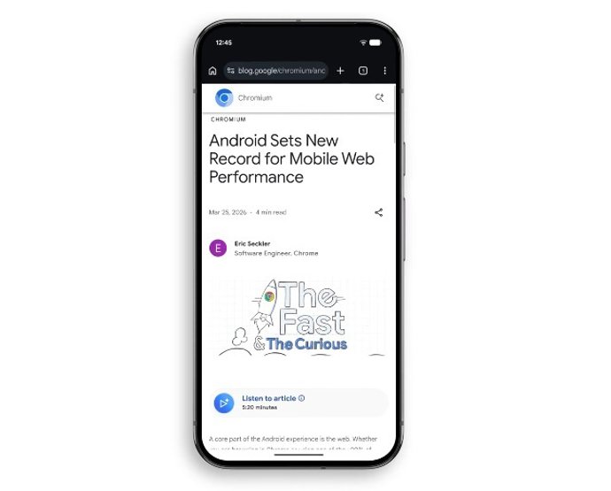 Interface do Chrome para Android