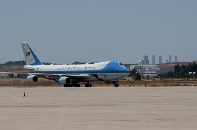 (Foto de ARCHIVO)  El avión Air Force One del presidente de EEUU