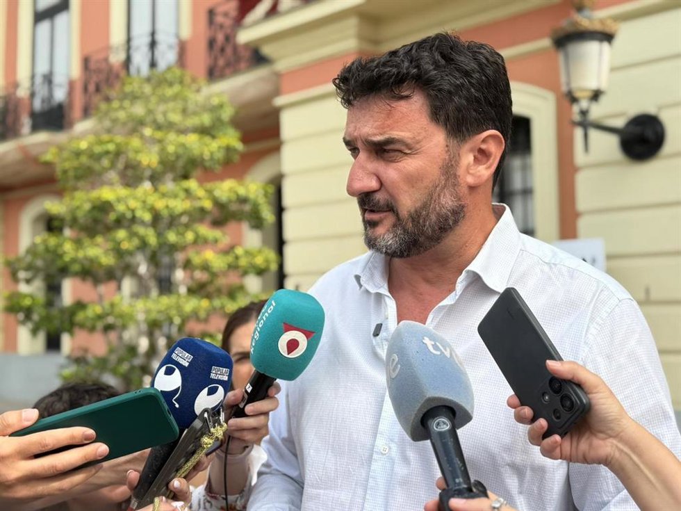 El portavoz socialista en el Ayuntamiento de Murcia, Ginés Ruiz