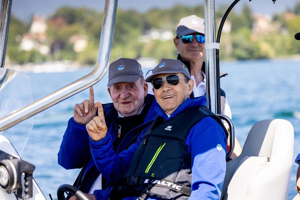 El Rey Juan Carlos y Pedro Campos
