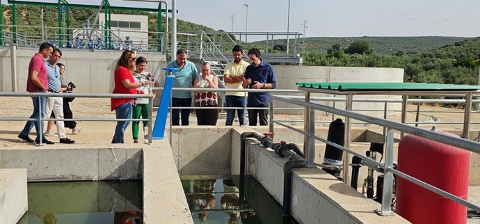 Visita a la EDAR de Navas de San Juan