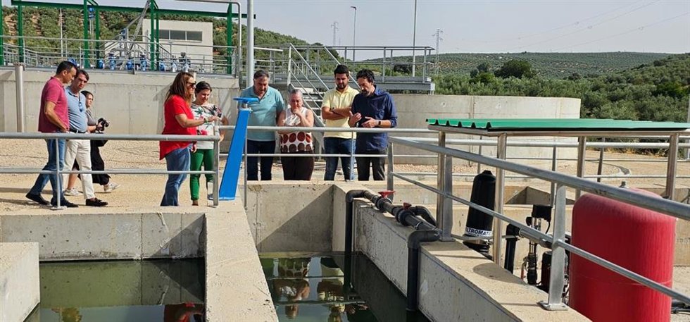 Visita a la EDAR de Navas de San Juan