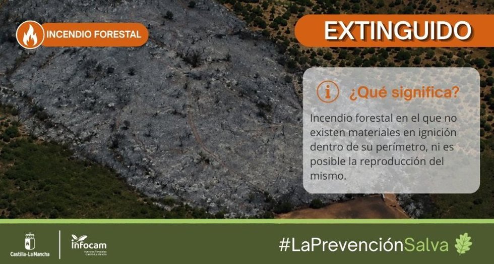 Extinción del incendio de Ayna