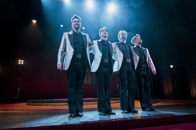 El grupo Melomans en 'Libre, el musical de Nino Bravo'.