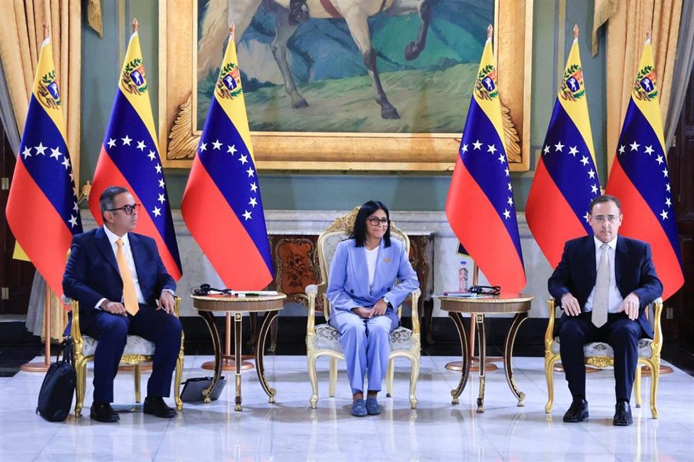 Archivo - La presidenta encargada de Venezuela, Delcy Rodríguez