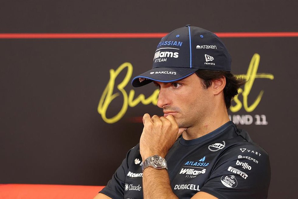 Carlos Sainz, en una conferencia de prensa.