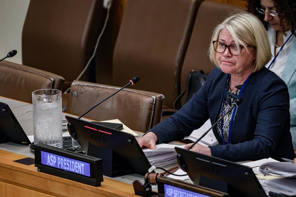 Una sesión de la Asamblea de Estados Parte, órgano rector del Tribunal Penal Internacional (TPI)