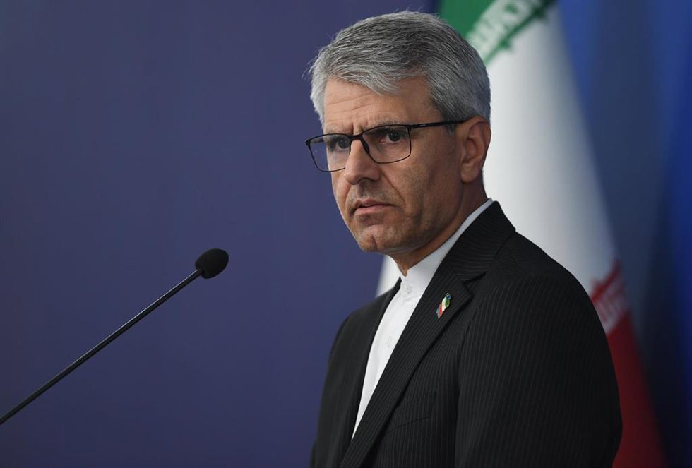 El portavoz del Ministerio de Relaciones Exteriores de Irán, Esmail Baqaei.  