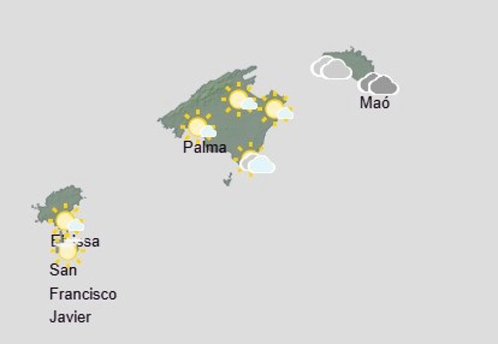 Predicción meteorológica para hoy, sábado 25 de julio, en Baleares: cielo nuboso y temperaturas en descenso