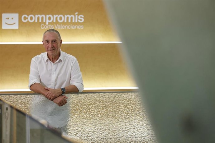 El síndic de Compromís, Joan Baldoví, en una entrevista con Europa Press