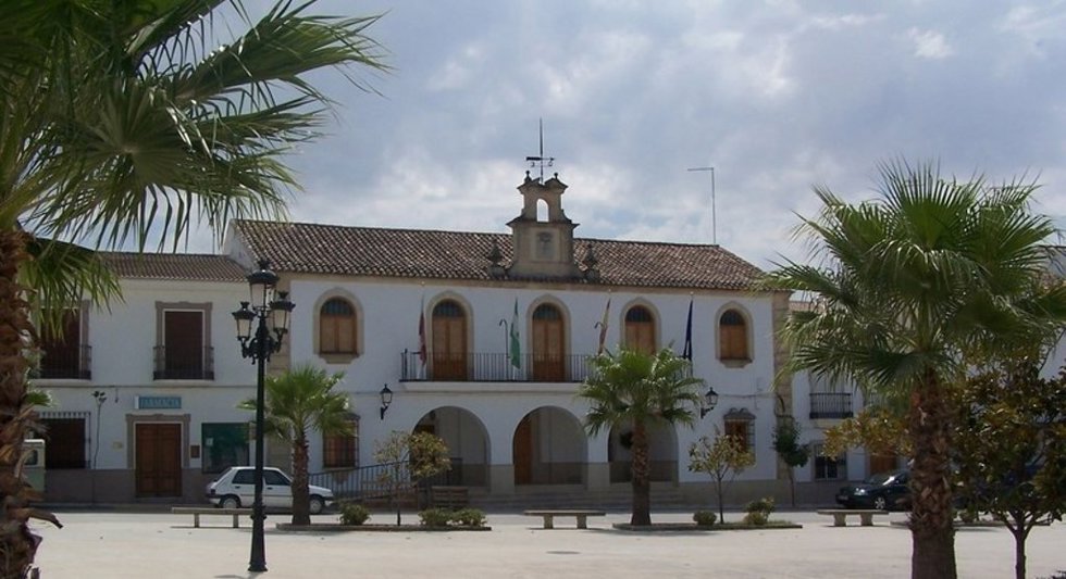 Archivo - Vista del Ayuntamiento de Santiago de Calatrava