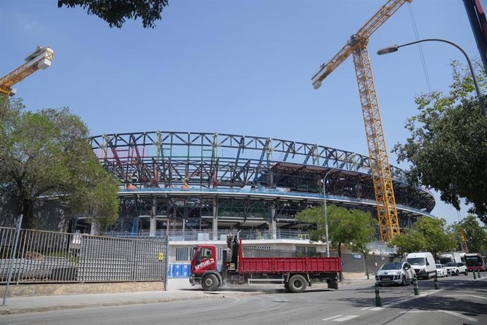 Archivo - Obras del Spotify Camp Nou
