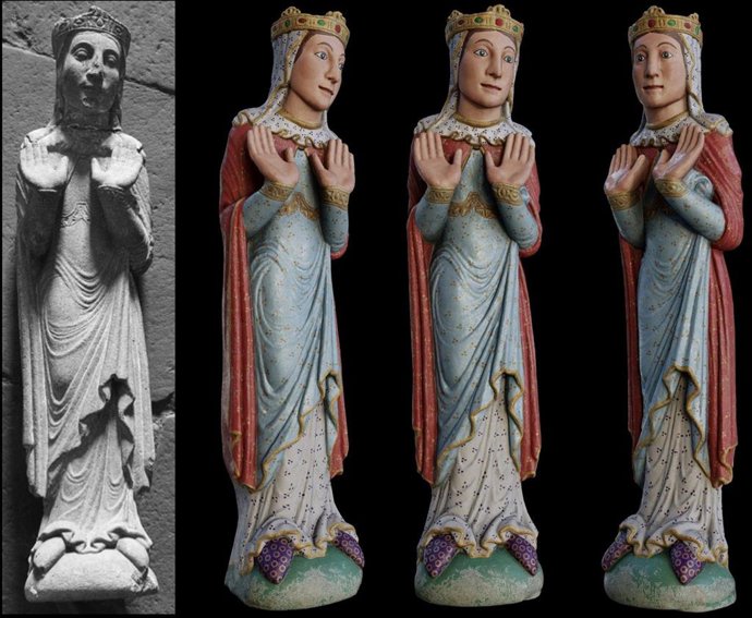 Restauración digital 'Reina Orante'