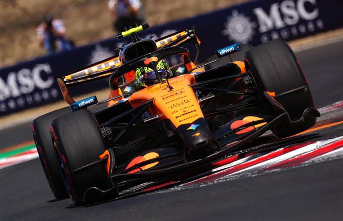 Lando Norris (McLaren), durante un Gran Premio.