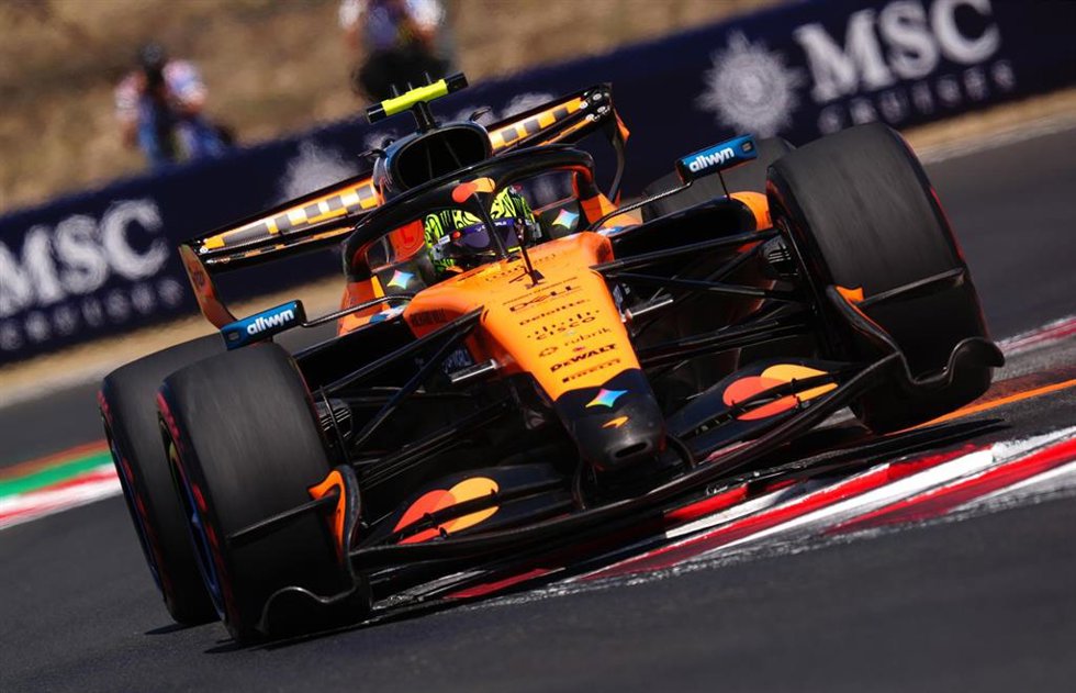 Lando Norris (McLaren), durante un Gran Premio.