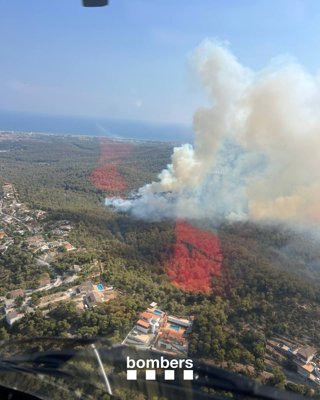 Imatge de l'incendi