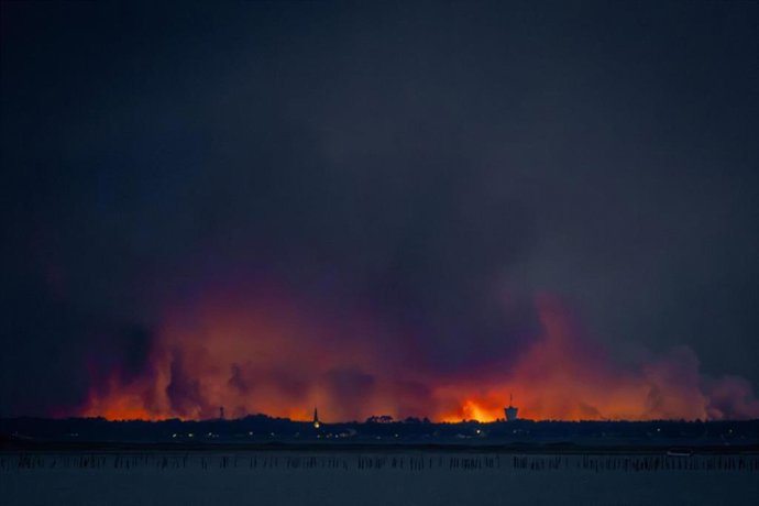 Imagen de archivo de incendio en la prefectura de Gironda (Francia)