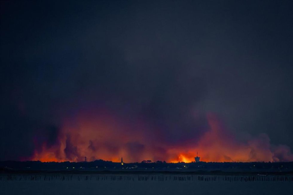 Imagen de archivo de incendio en la prefectura de Gironda (Francia)