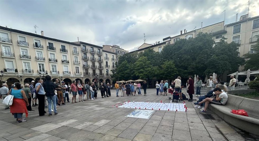 Concentración contra la violencia machista convocada por Kirké