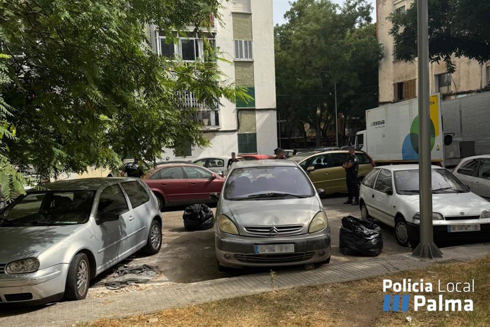 Retiran toneladas de escombros y enseres abandonados que bloqueaban el paso en varias calles de Son Gotleu