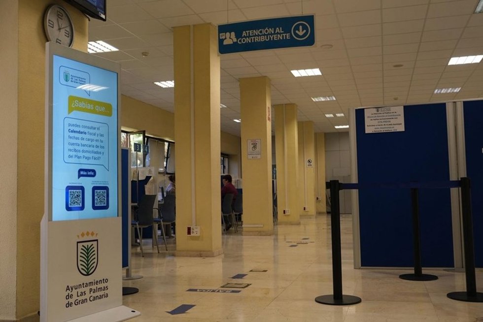 Oficina de Atención al Contribuyente en el Ayuntamiento de Las Palmas de Gran Canaria