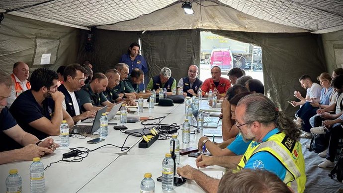 Nueva reunión del CECOPI en el Puesto de Mando Avanzado de Navalcarnero