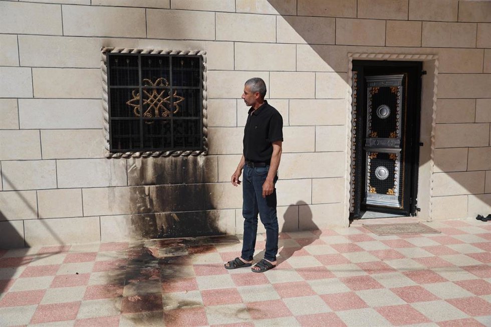 Imagen de archivo de un ataque de colonos en Cisjordania 
