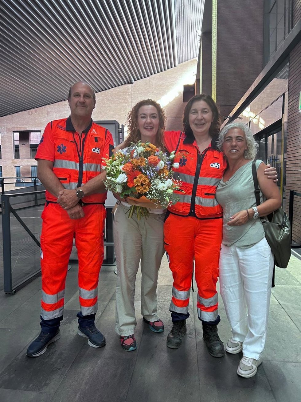 Profesionales de regreso en España tras participar en el segundo contingente de ayuda humanitaria en Venezuela.