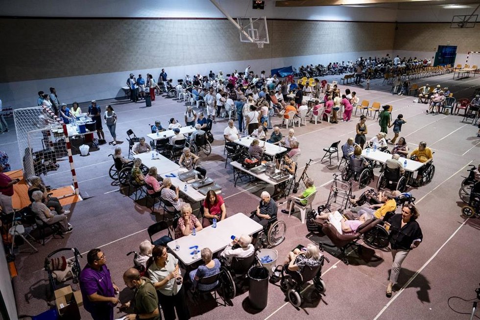 Varias personas desalojadas del municipio de Aldea del Fresno