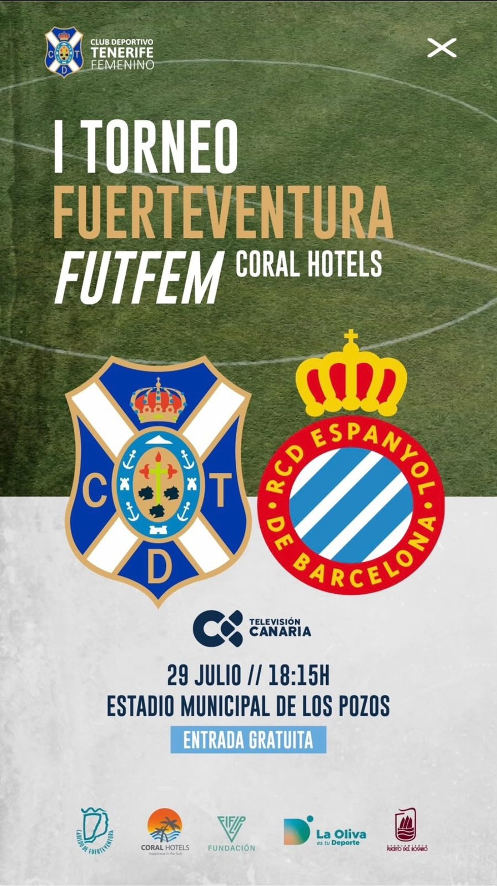 Fuerteventura acoge el partido Primera División Femenino entre el Tenerife y el Espanyol