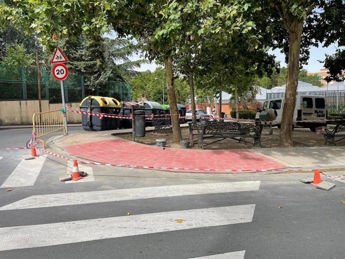 Intervención en el barrio de San José de Segovia.
