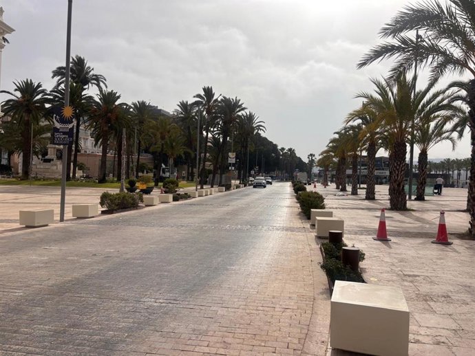 Imagen del Paseo Alfonso XII de Cartagena